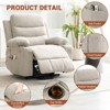 Recliner Chair, Recliner for Elderly with Heat and Massage, Stand Assist with Cup Holders, Side Pocket, USB Port, Single Sofa Seat for Living Room - 2 of 4