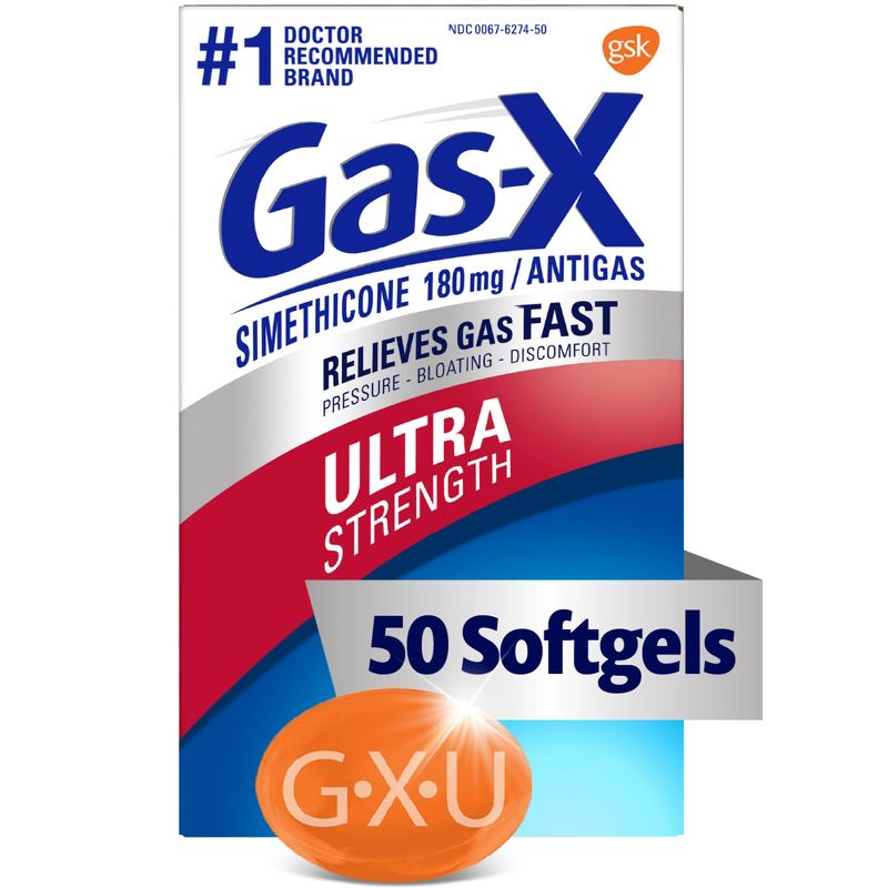 Gas-X Ultra Strength Softgel for Gas Relief - 50ct, 1 of 13