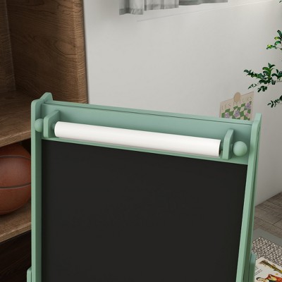 Acoinel Double Sided Art Easel with Storage Bins for Kids