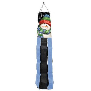 Briarwood Lane Winter Snow Time Snowman Winter Windsock Wind Twister 40x6 - 1 of 2