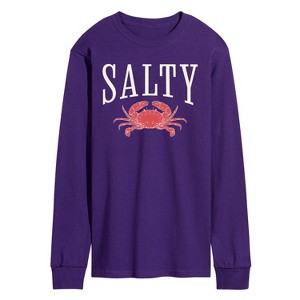 Men's - Instant Message - Salty Crab Long Sleeve Graphic T-Shirt - 1 of 3