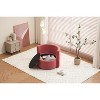 CAVINAS Teddy Accent Chair with Back Cushion,Modern Swivel Chairs with Storage Space for Bedroom,Reading Room - 4 of 4