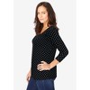 Jessica London Women's Plus Size Stretch Cotton Scoop Neck Tee - 4 of 4