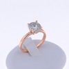Amore Solitaire Engagement Ring for Women Moissanite Sterling Silver Ginger Lyne Collection - 4 of 4