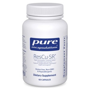 Pure Encapsulations ResCu-SR - Hypoallergenic Dietary Supplement for Longevity, Cardio Support and Neurological Health - 60 Capsules - 1 of 4