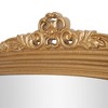 20" x 21" Arch Ornate Accent Wall Mirror Antique Brass - Head West: Tudor Inspired, Vintage Decor, No Assembly Required - 3 of 4