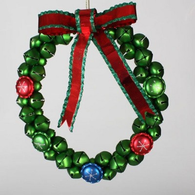 Sterling Jingle Bell Christmas Wreath with Bow - 14.5-Inch, Unlit