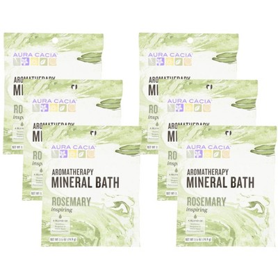 Aura Cacia Rosemary Inspiring Aromatherapy Mineral Bath - Case of 6/2.5 oz