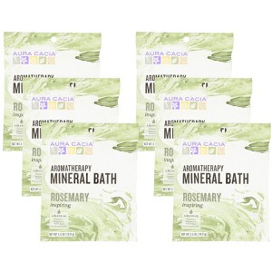 Aura Cacia Rosemary Inspiring Aromatherapy Mineral Bath - Case of 6/2.5 oz - 1 of 4