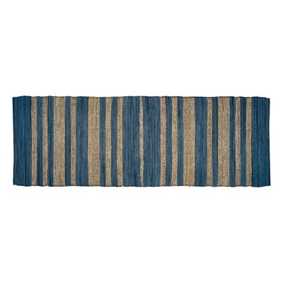 TAG Tai Stripe 2.5'X9' Indoor Rug Runner Blue Multi