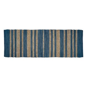 TAG Tai Stripe 2.5'X9' Indoor Rug Runner Blue Multi - 1 of 3