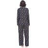 Casual Nights Women's Long Sleeve Rayon Button Down Pajama Set - 3 of 4