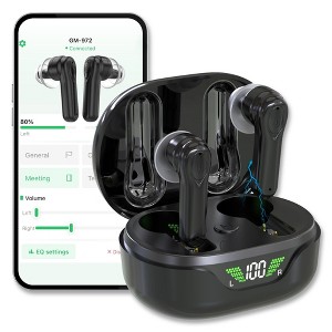 MEDca Rechargeable Digital Hearing Aids for Seniors and Adults w/ Noise Reduction, Lightweight In, Ear Bluetooth Hearing Amplifiers, Smart App Control - 1 of 4