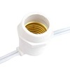 Novelty Lights Edison Outdoor String Lights with 50 In-Line Sockets White Wire 100 Feet - 2 of 4