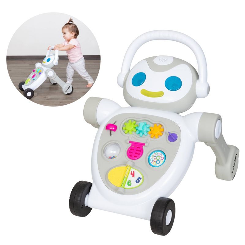 Smart Steps by Baby Trend Buddy Bot 2-in-1 Push Walker Stem Learning Toy, 1 of 14
