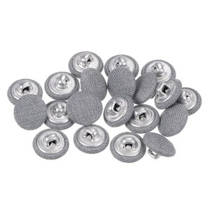 Unique Bargains Metal Shank Round Cloth Covered DIY Sewing Buttons 20 Pcs - 1 of 4