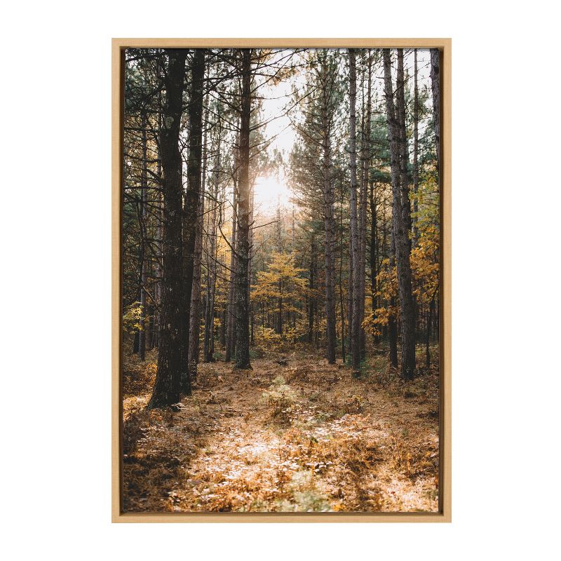 23&#34; x 33&#34; Sylvie a Walk in The Woods Framed Canvas by Patricia Hasz Natural - Kate &#38; Laurel All Things Decor, 1 of 16
