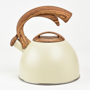 SharpChef Whistling Stovetop Tea Kettle, Food Grade Stainless Steel, Soft Touch Ergonomic Handle, Fast Boil, for Gas, Electric, and Glass Ranges - 3L - 1 of 4