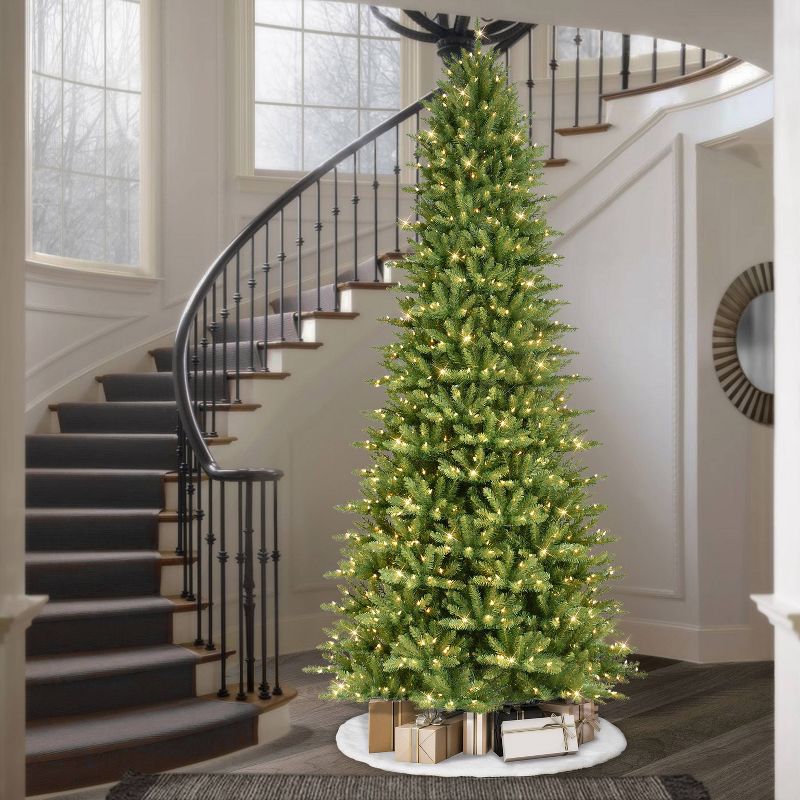 10ft Pre-lit Artificial Christmas Tree Full Forest Fir - Puleo, 3 of 6