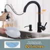 WOWOW Stainless Steel Pull-Down Kitchen Faucet - 500mL Soap Dispenser - 3 of 4