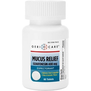 Gericare Guaifenesin 400Mg Mucus Relief Tablet, 60 Ct - 1 of 3