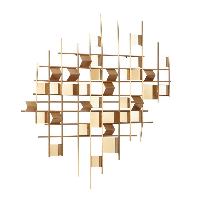 Contemporary Abstract Wall Decor Gold - CosmoLiving by Cosmopolitan, 5 of 6