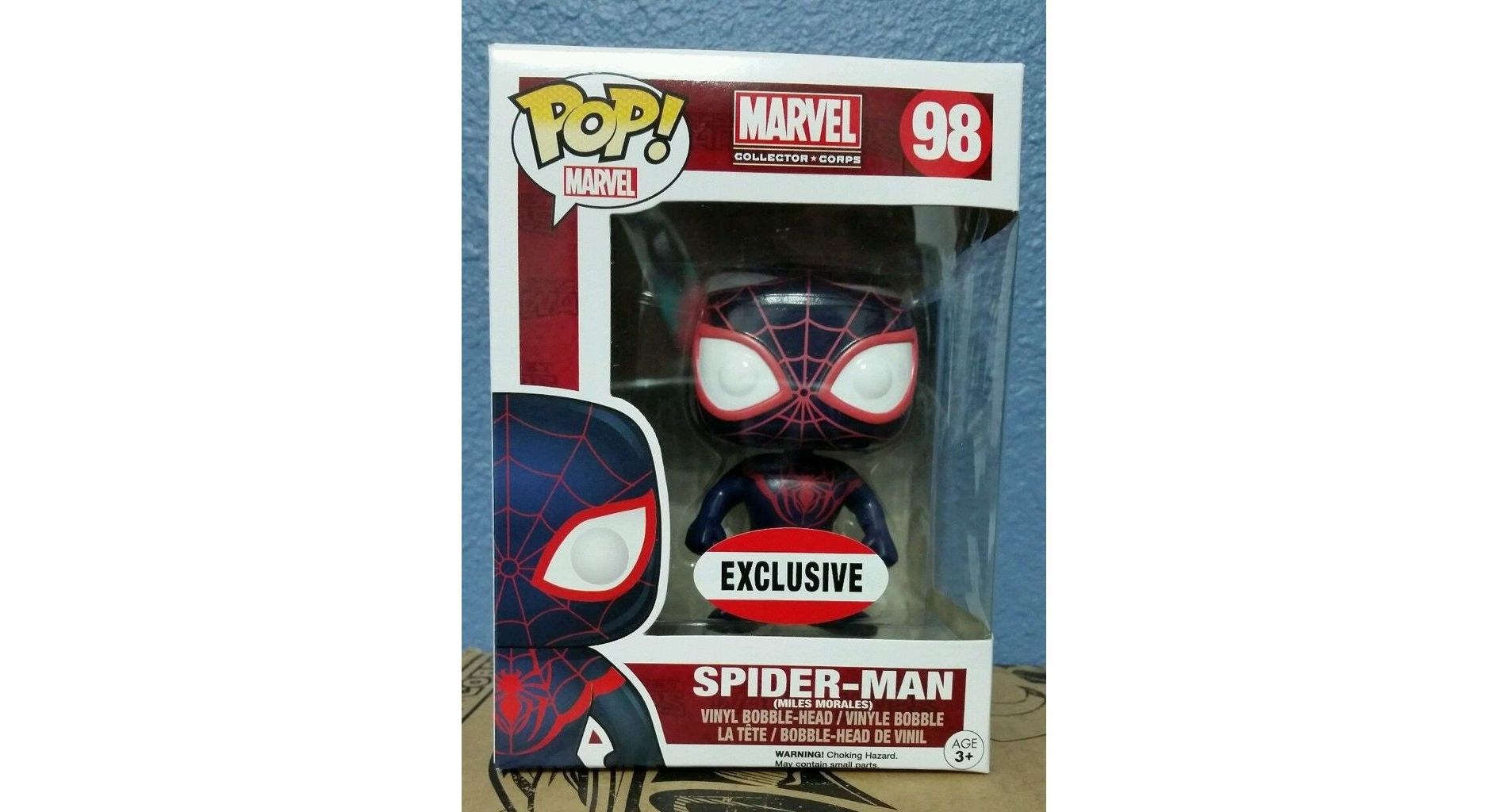Funko Pop! Marvel Collector Corps: Spider-Man (Miles Morales) [Exclusive] Vinyl Figure #98