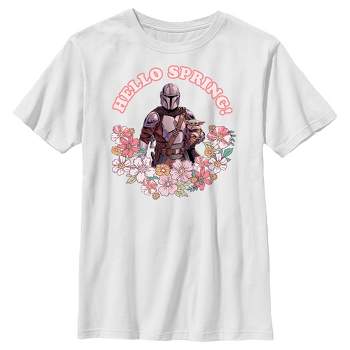 Boy's Star Wars: The Mandalorian Hello Spring T-Shirt