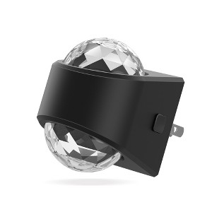 DORESshop 2W Plug-in Light Sensor Night Light with Up-Down Projection and Diamond Lens, RGB Color Changing - 1 of 4
