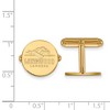 Black Bow Jewelry 14k Yellow Gold Longwood Lancers NCAA Cuff Links - 2 of 3