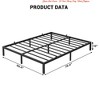 Twin Size/Full Size/Queen Size Metal Platform Bed Frame - 6/10 Inch Heavy Duty, Noise-Free Foundation - 2 of 4