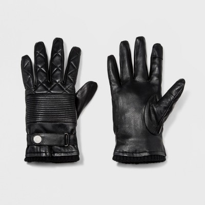 mens leather gloves target