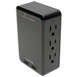 Tripp Lite® Protect It!® 6-Outlet Side-Load Surge-Protector Wall Tap with 2 USB Charging Ports