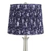 360 Lighting Karl 27 1/2" Tall Modern Table Lamps Set of 2 USB Port AC Power Outlet Silver Brushed Nickel Finish Metal Deep Blue Shade Charging - 2 of 4