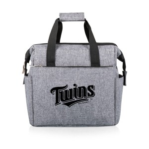 MLB Minnesota Twins On The Go Soft Lunch Bag Cooler - Heathered Gray - 1 of 4