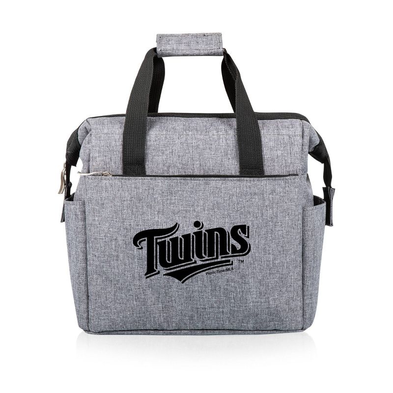 MLB Minnesota Twins On The Go Soft Lunch Bag Cooler - Heathered Gray, 1 of 6