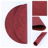 REGALWOVEN Faux Leather Washable Wipeable Heat Resistan Placemats 6 Pcs - 2 of 4