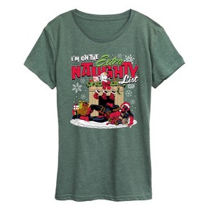 Women's - Marvel - Deadpool Extra Naughty Short Sleeve Graphic T-Shirt - 1 of 4