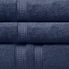 6pc Plume Cotton Feather Touch Antimicrobial Towel Set Navy - Beautyrest - image 3 of 4