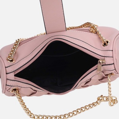 MKF Collection Solari Vegan Leather Women's Shoulder Bag Braided Chain by Mia K - Red — фото 5
