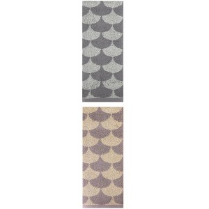 REGALWOVEN 2 Pack Geometric Pattern Cotton Hand Towels for Bathroom, Kitchen, Home Decor 13" x 29" - 1 of 4