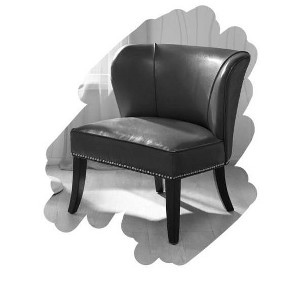 NicBex Faux Leather Accent Chair,Upholstered Living Room Chairs with Mid-Height Backrest,Modern Armless Chair,Accent Chairs for Living Room - 1 of 4