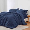 BAGOKIE 7 Pieces Seersucker California Bed in a Bag Comforter Set - 2 of 4