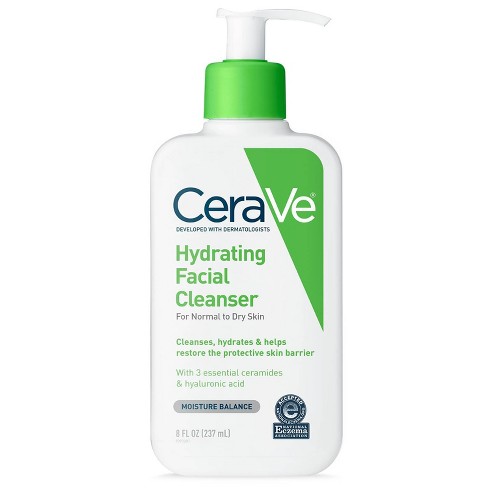 CeraVe Face Wash, Hydrating Facial Cleanser for Normal to Dry Skin with Hyaluronic Acid, Ceramides and Glycerin - image 1 of 4