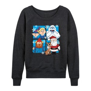 Women's - Rudolph - Rudolph Group Lightweight French Terry Wide Neck Long Sleeve Graphic Shirt - 1 of 4