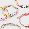 Girls' 5pk BFF Friendship with Butterflies Bracelet Set - Cat & Jack™️: Beaded Stretch, Pull-On Closure - 3 of 3
