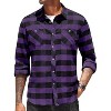 COOFANDY Flannel Plaid Shirts Long Sleeve Button Down Shirt - 4 of 4