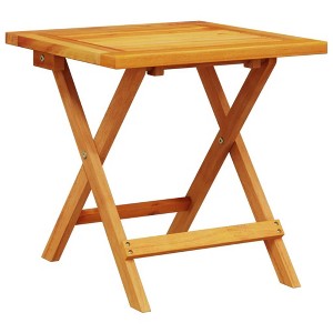 vidaXL Garden Side Table Small Table Patio Furniture, Solid Acacia Wood 40 x 40 x 40 cm, Outdoor Table, Garden Furniture - 1 of 4