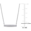 EVERLY JEWELRY | 10K Gold Children's Diamond Cluster Bar Necklace - Multiple Metal Color Options - 4 of 4