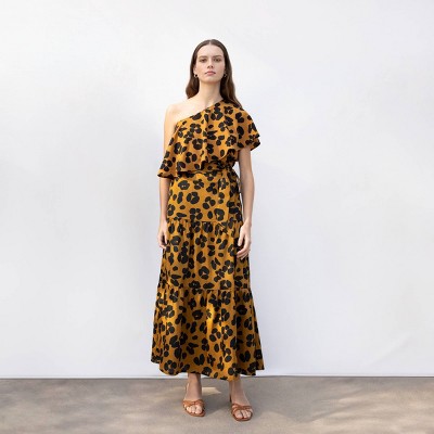 leopard maxi skirts